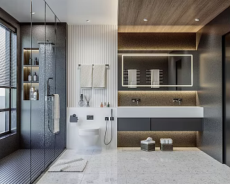 Modern toilet 3d model