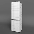 Modern Stainless Steel Refrigerator Freezer With Sleek Design For Home Kitchen Use