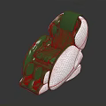 Comfortable Modern Green And White Massage Chair With Ergonomic Design And Soft Padding