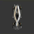 Sleek Racing Car With Streamlined Body And Open Cockpit Design Features