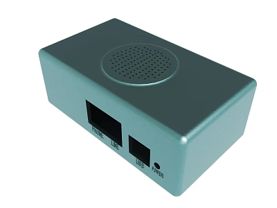 Light Green Electronic Device With Speaker ETH WIFI Ports And Reset Button 3d model