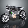 Motorcycle Two-wheeled Motorcycle Cross-country Motorcycle Road Race Motorcycle Motor Vehicle Transport 3d model