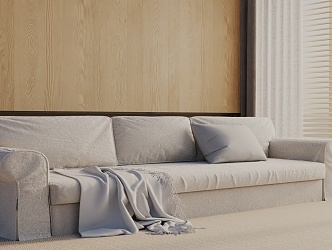 Three-seat sofa 3d model