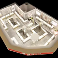 Luxurious Modern Jewelry Store Interior Design With Gold Display Cases And Lighting