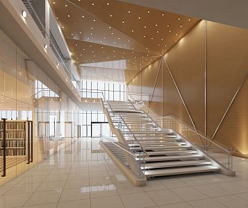 Modern Hall Entrance 3d model