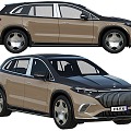 Mercedes-Benz EQS sedan car 3d model