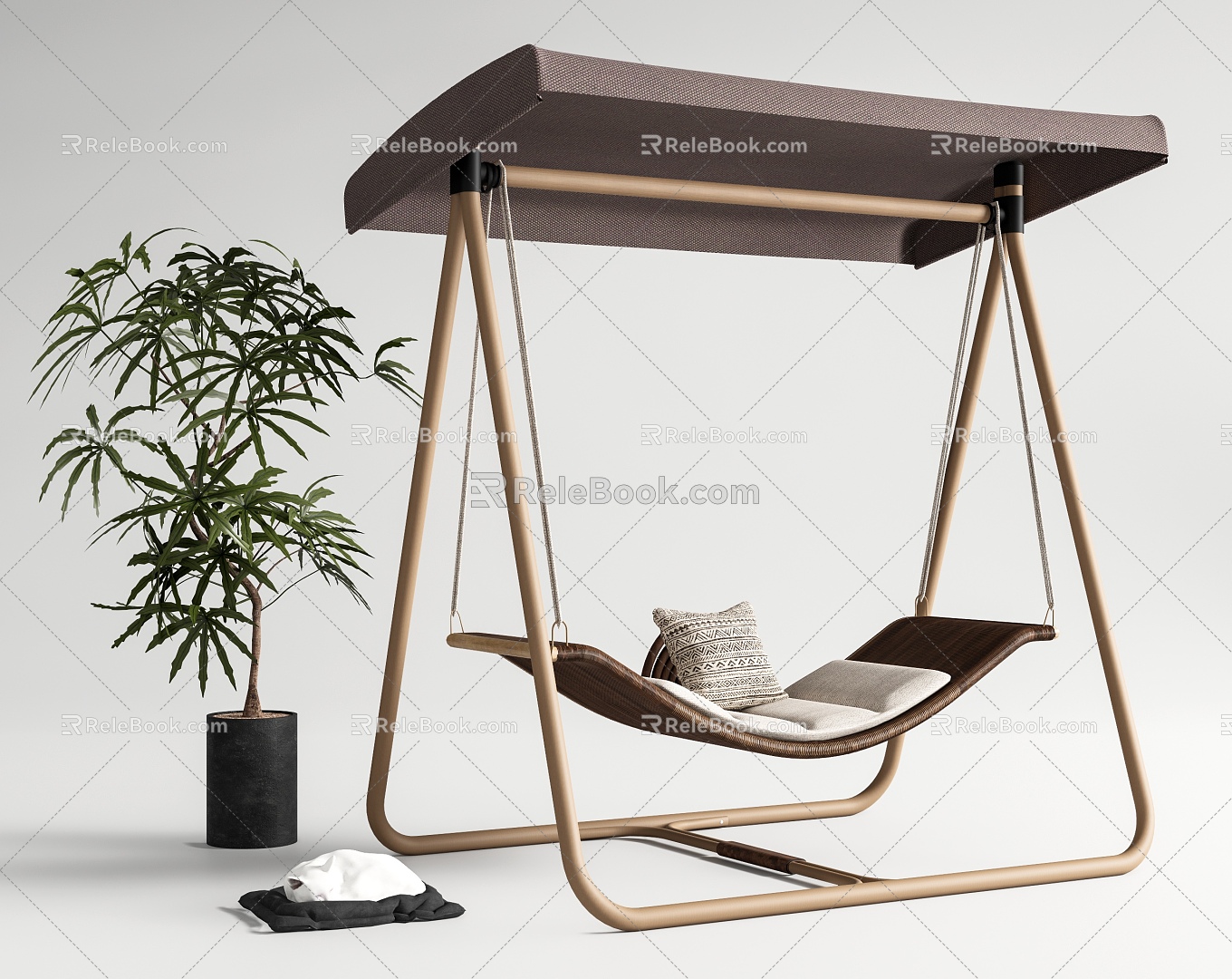 Swing Courtyard Swing Outdoor Swing Swing Chair Hanging Chair Outdoor Rocking Chair 3d model