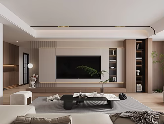 modern living room 3d model