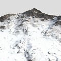 Modern Snow Mountain Mountain Terrain Mountain Peak 3d model