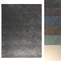 Gray Square Rugs With Woven Texture And Multiple Colors Dark Brown Blue Brown Green Beige