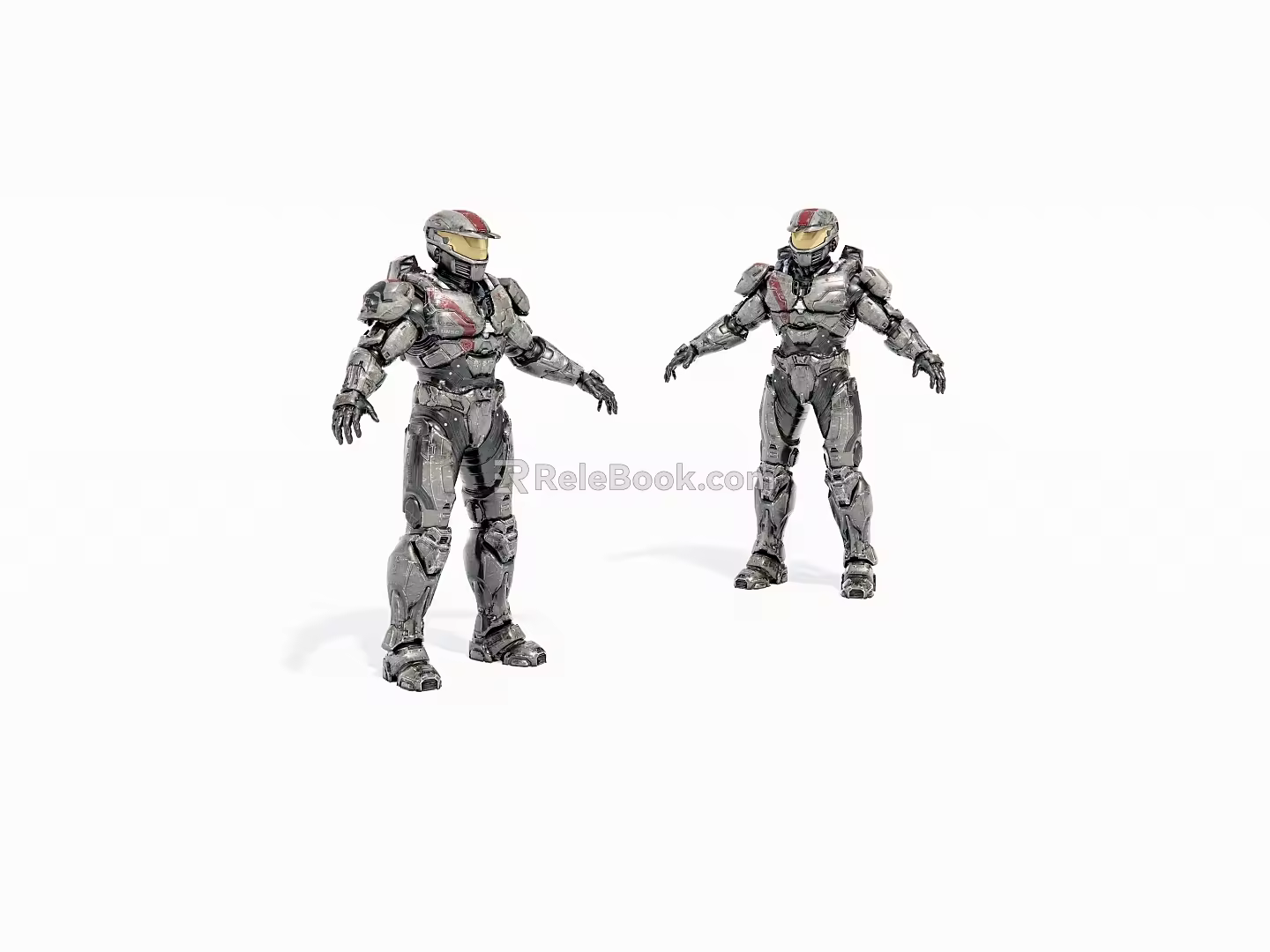 Virtual character old robot 3d model