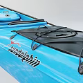 Lightweight Blue Recreational Kayak With Paddle Comfortable Seat And Storage