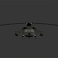 3D Rendered Military Helicopter With Detailed Rotor And Fuselage Design