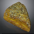Delicious Artisan Golden Crusty Bread With Mixed Seeds On Top