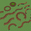 Outdoor Wooden Garden Chairs With Curved Designs And Various Shapes