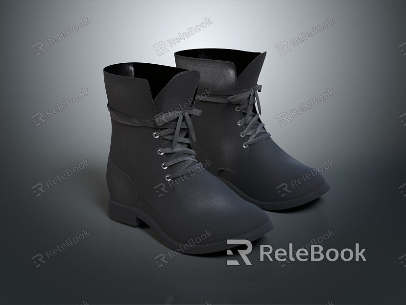 Modern Men's Boots Old Boots Old Leather Boots Old Rain Boots model