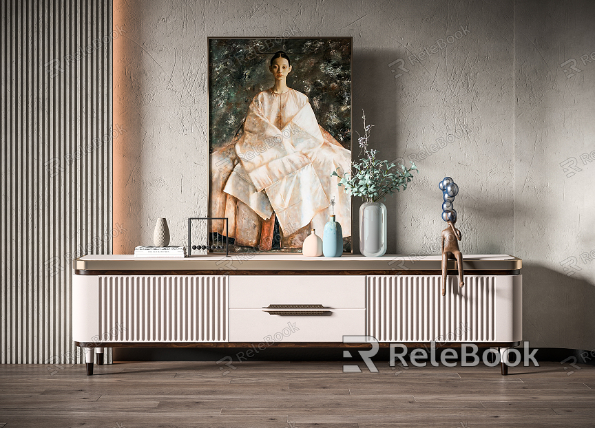 Light Luxury TV Cabinet model