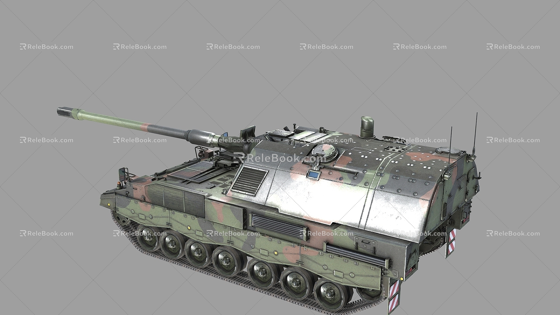 PBR German Pzh2000 Pzh2000 self-propelled howitzer 3d model