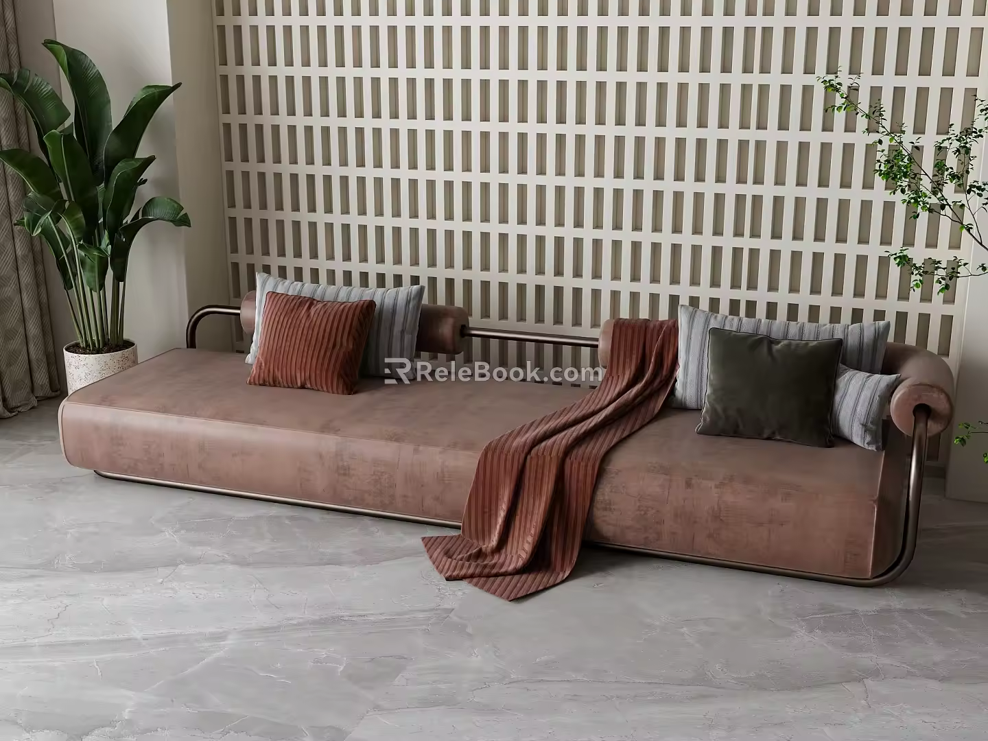 Modern Multiplayer Sofa 3d model