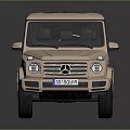 Golden Mercedes G Class SUV With Sleek Exterior Design And Reflective Surface