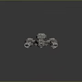 Futuristic Cosmic Spaceship Design With Detailed Modular Structure For Interstellar Exploration