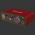 Focusrite Red Audio Interface With Headphone Jack Green Indicators And Knobs