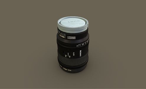 modern lens sony lens 3d model