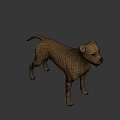 Realistic Brown Dog 3D Model With Detailed Fur And Expressive Features
