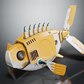 Modern Robotic Fish Mechanical Fish 3d model