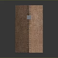 Traditional Rustic Wooden House With Thatch Roof Brick Chimney And Small Windows