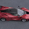 Red Sports Car With Sleek Design And Black Accents