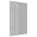 Modern Mirror Wall Rectangular Edge Retro 3d model