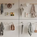 Practical Wall Hooks for Hanging Hats Scarves Umbrella Bags and Coat in Home Interior