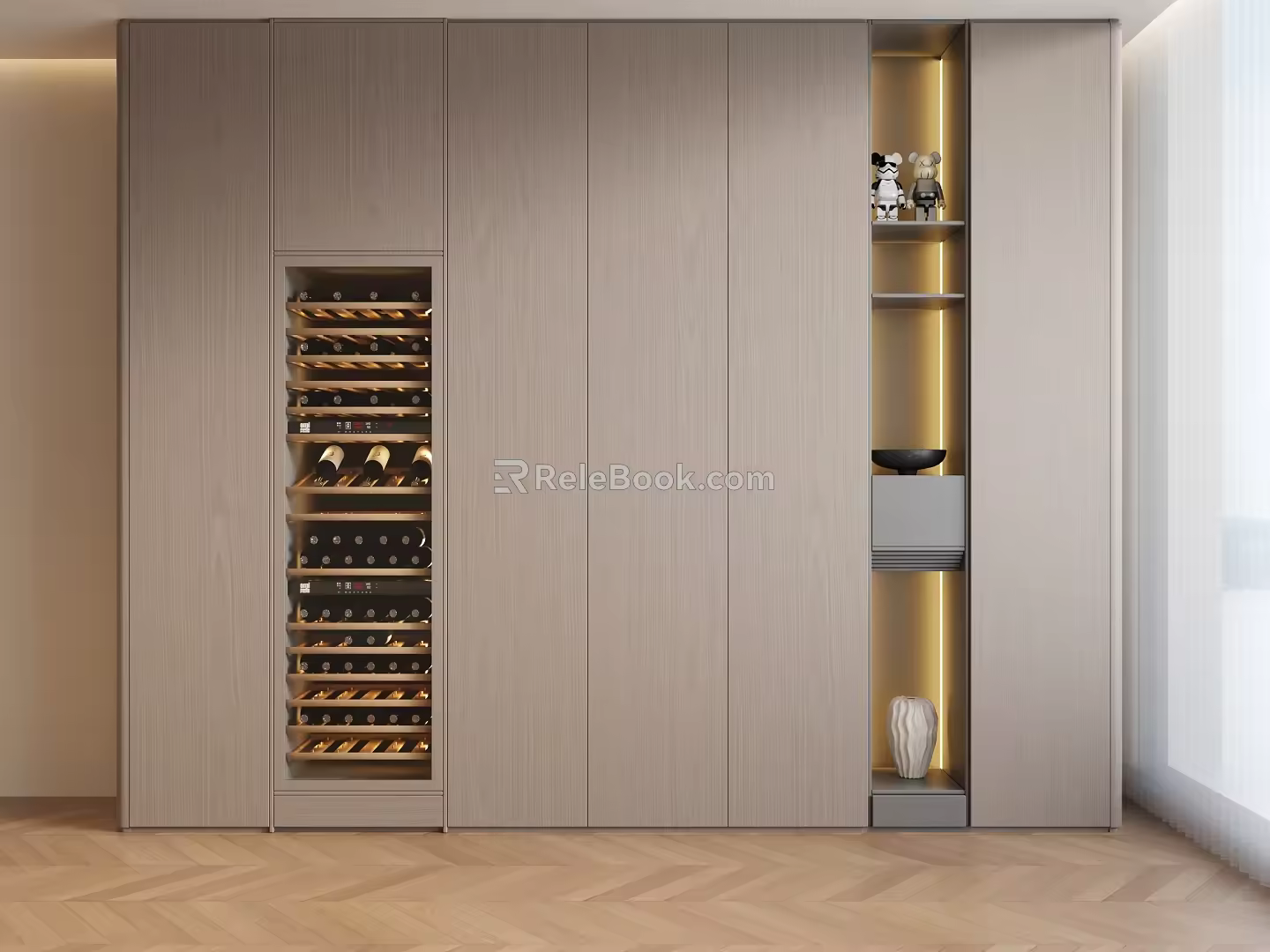 Sideboard Cabinet Wine Cabinet Constant Temperature Wine Cabinet Red Wine Cabinet 3d model