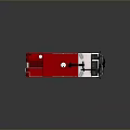 Red And White Fire Truck With Ladder And Emergency Rescue Equipment