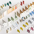 Decorative Modern Room Dividers With Various Shapes Designs And Colors For Interior Design