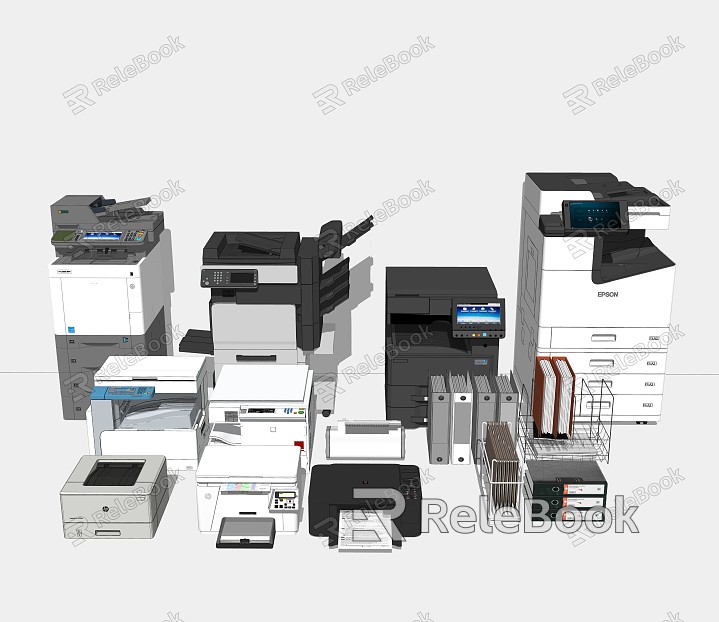 modern printer printer copier office equipment office supplies model