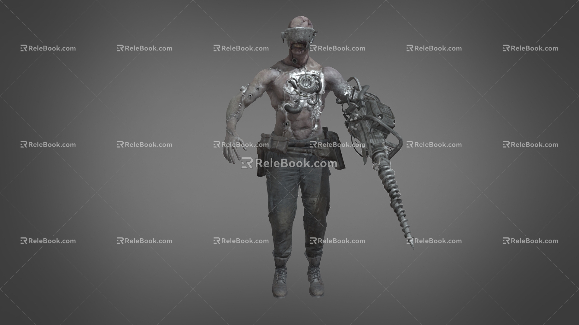 Zombie Biochemical Warrior Science Fiction Warrior Death Warrior Avenger Biochemical Crisis Low Face Number Low Model Simple Model Game Movie Level Super Realistic 3d model