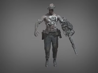 Zombie Biochemical Warrior Science Fiction Warrior Death Warrior Avenger Biochemical Crisis Low Face Number Low Model Simple Model Game Movie Level Super Realistic 3d model