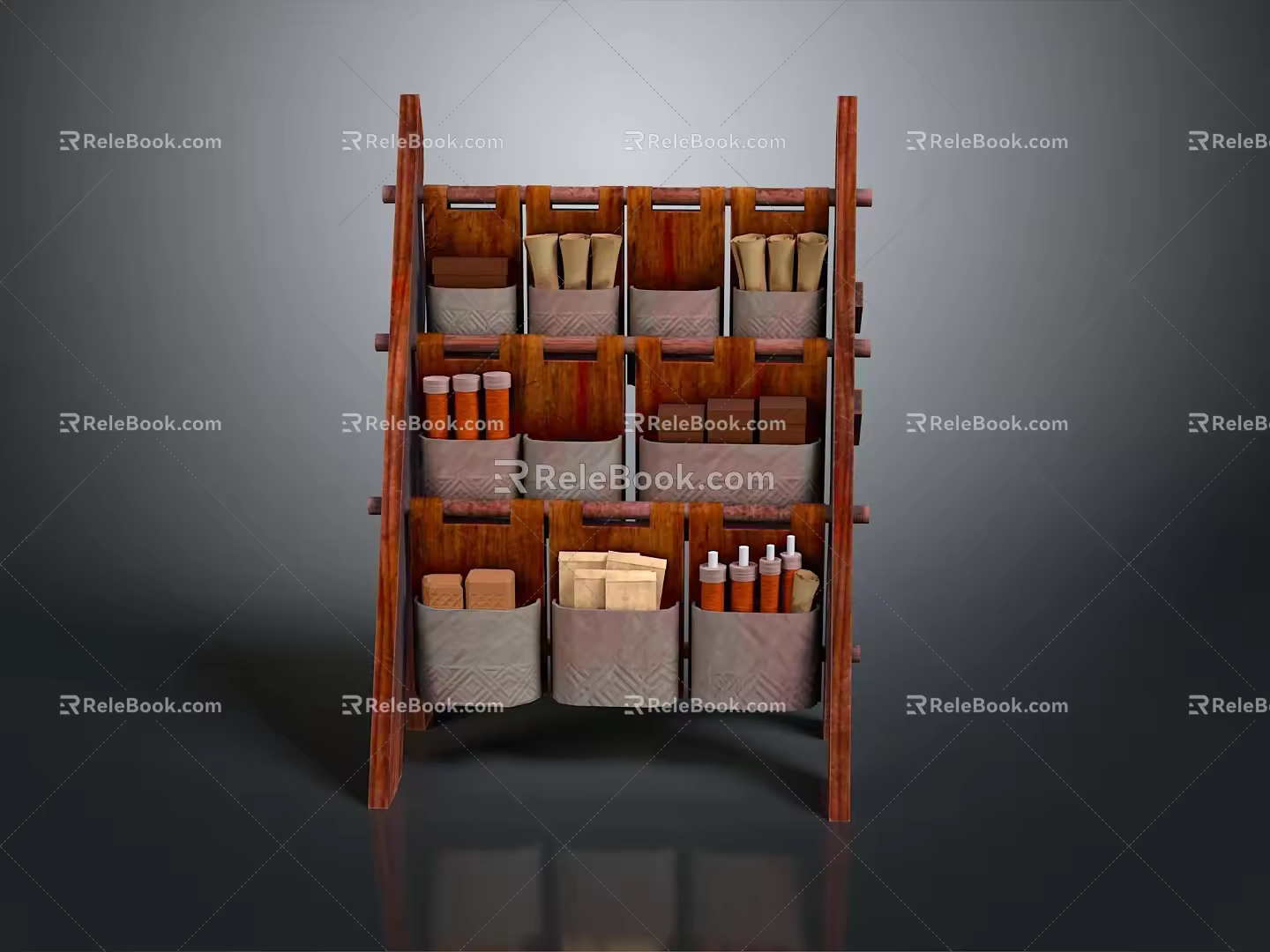 Iron Frame Storage Rack Large Iron Frame Iron Frame House Factory Industrial Iron Frame Iron Ladder Rigid Ladder Work Frame Rigid Frame 3d model