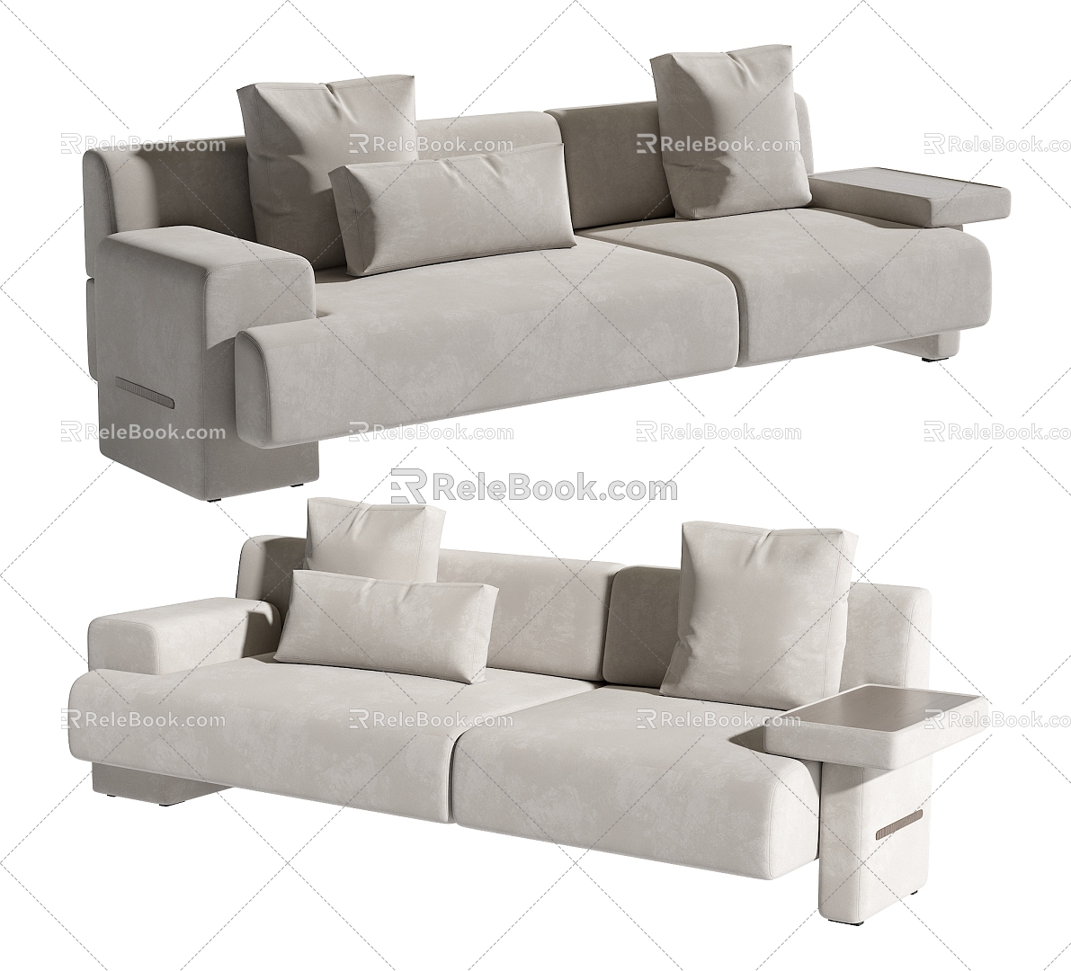 Double sofa 3d model