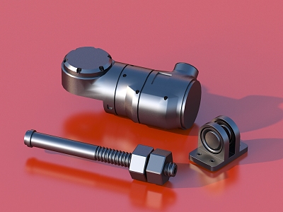 mechanical parts hardware mechanical equipment 3d model