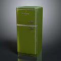 Green Vintage FRIGO Fridge Retro Style Classic Home Appliance Design