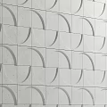 Modern background wall shaped background wall 3d model