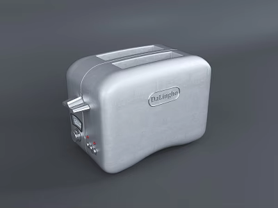 Hatfield Silver Toaster Sleek Modern Kitchen Appliance For Daily Use 3d model