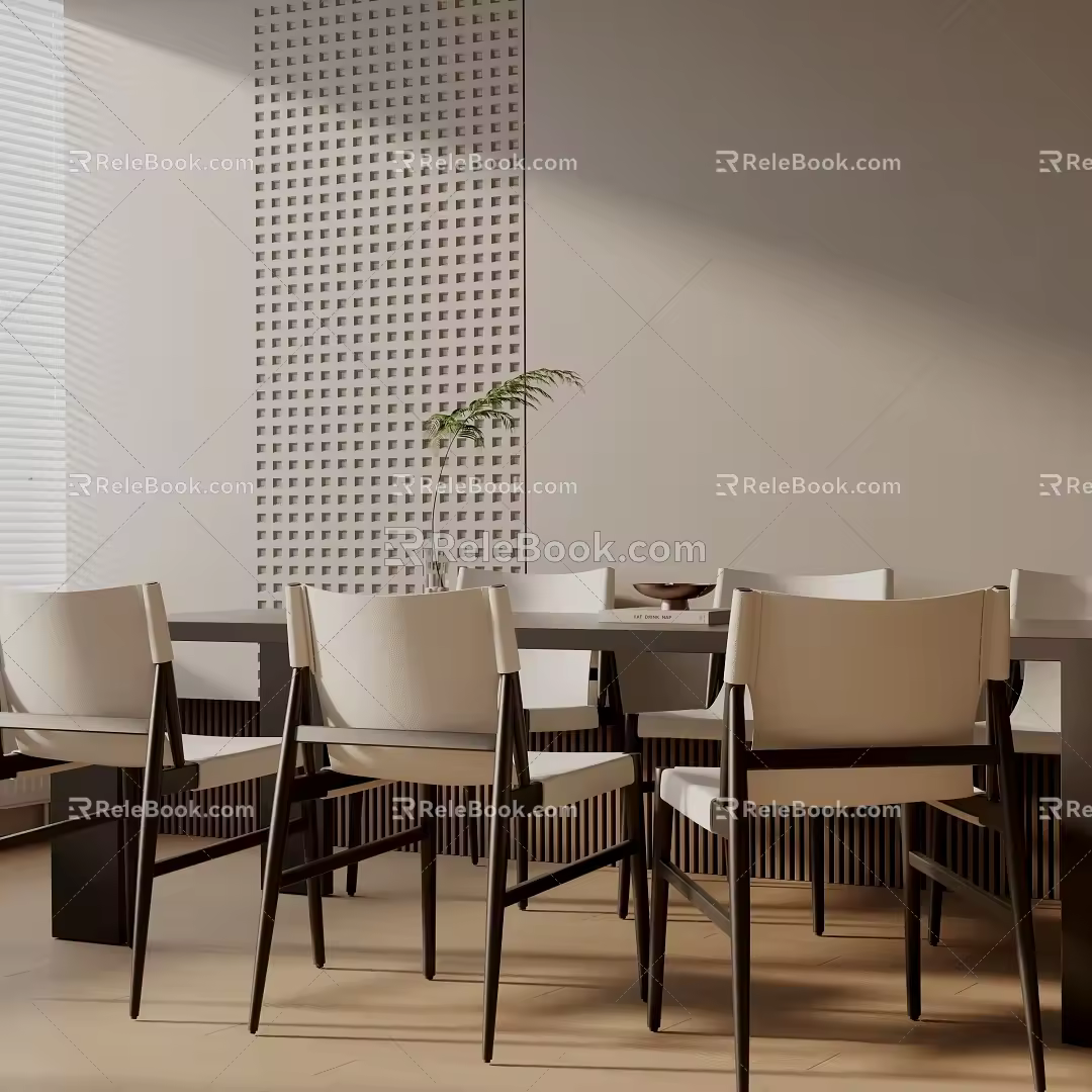 Modern table combination 3d model