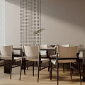 Modern table combination 3d model