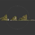 Scenery Building Components Including Grass Terrain Rocks And Stone Path Pieces