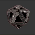 Polyhedral Tech Device Featuring Metal Panels Black Frames And Geometric Connections