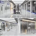 Spacious Modern Clothing Store Interior With Hanging Clothes Mannequins And Display Racks